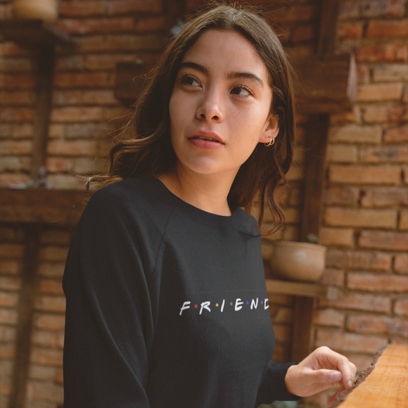 T-Shirt Addicts Tops - Friends (TV Show) Logo Sweatshirt
